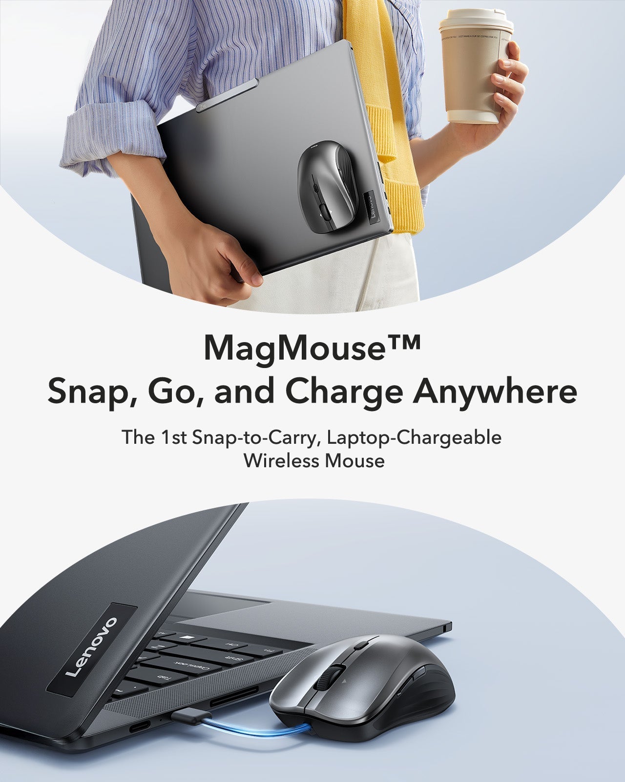 ESR MagMouse™ Wireless Mouse - Gray ESR ESR