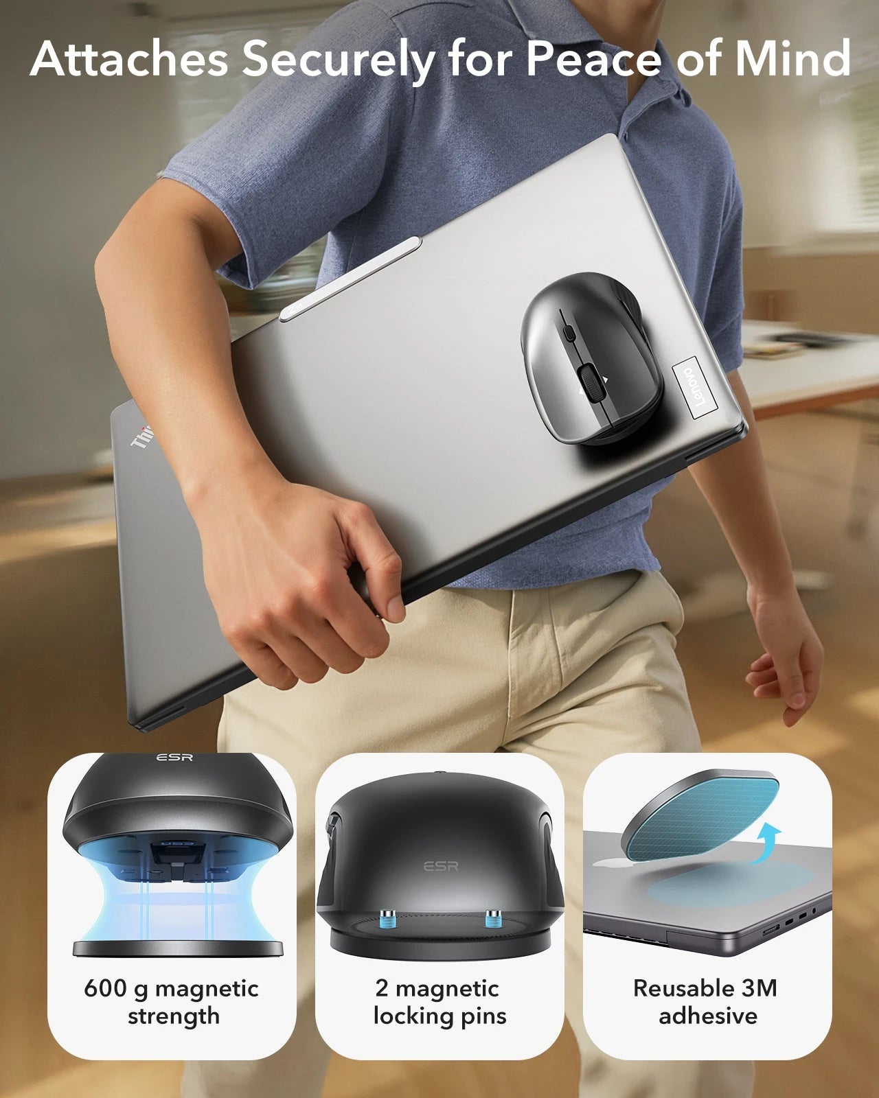 ESR MagMouse™ Wireless Mouse - Gray ESR ESR