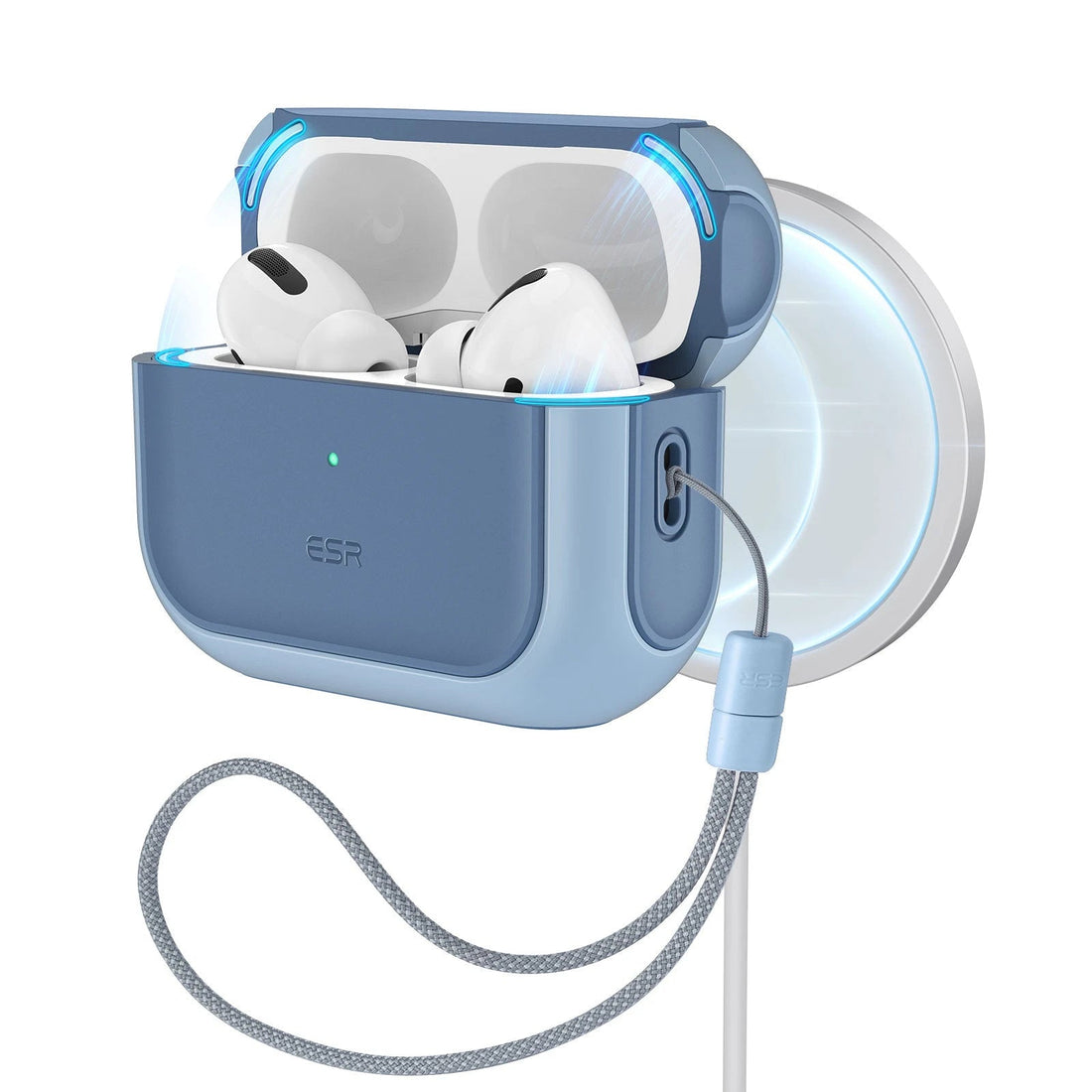 airpods pro 2 orbit hybrid case blue