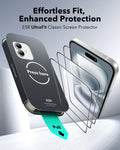 ESR iPhone 16 Plus Tempered Glass Screen Protector 3 Pack