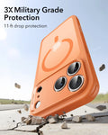 ESR iPhone 17 Pro Magsafe Case with Camera Control Frosted Orange Wireless charging