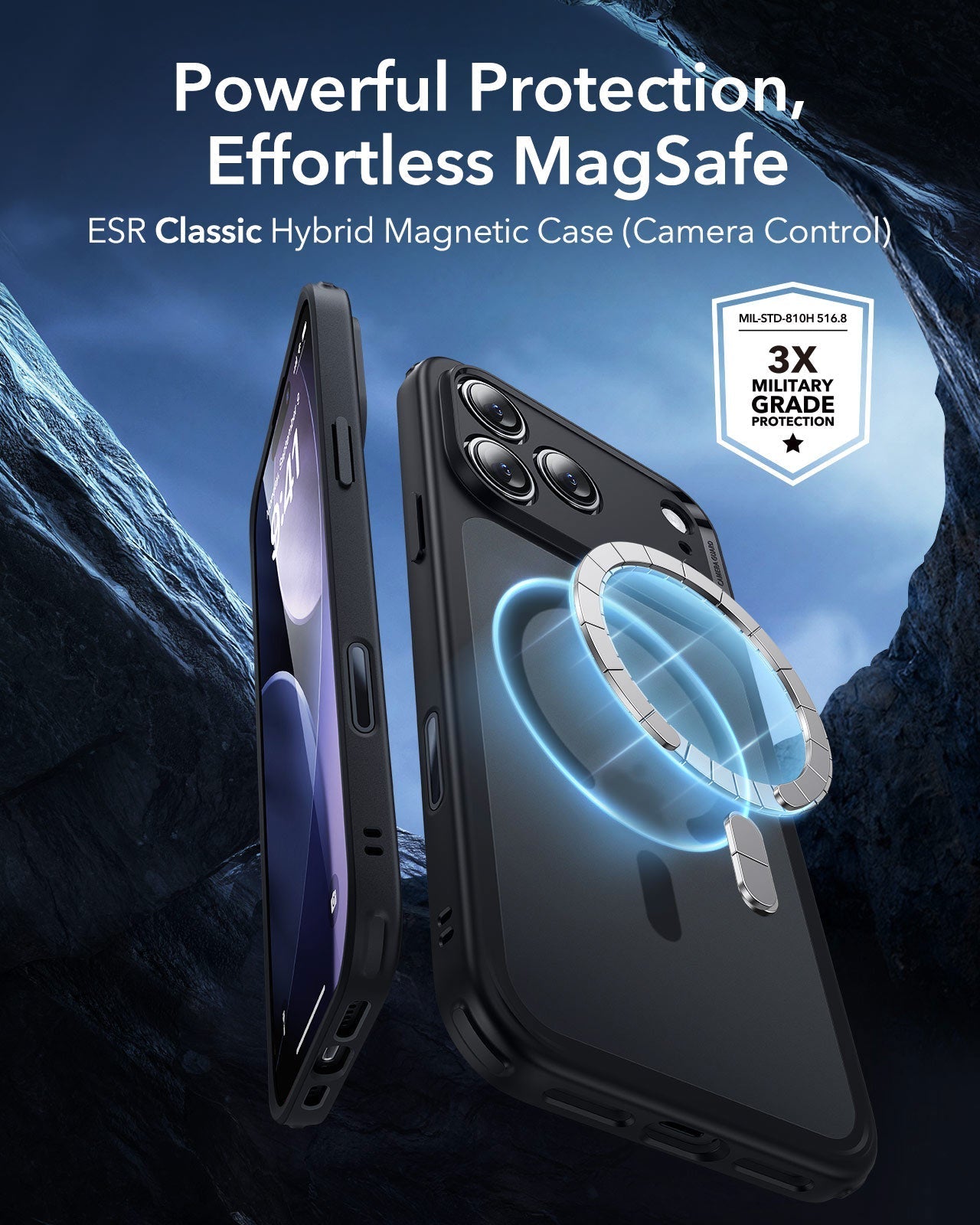 ESR iPhone 17 Pro Max Magsafe Case with Camera Control Frosted Black