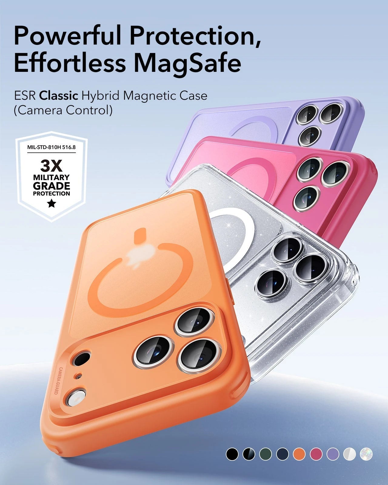 ESR iPhone 17 Pro Magsafe Case with Camera Control Frosted Orange