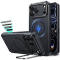 iPhone 17 Pro Max Cyber Tough Magnetic Case (Camera Control, Stash Stand) - Black ESR ESR