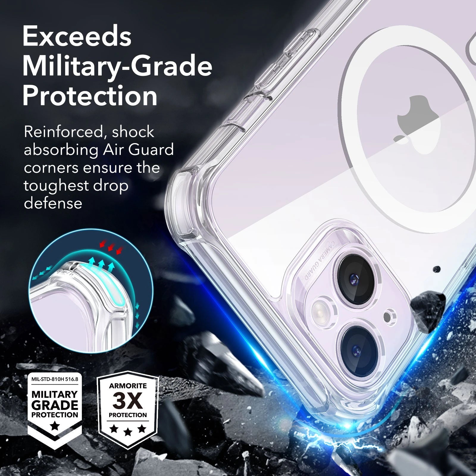 iPhone 14 Armor Tough Case (HaloLock) - Clear ESR ESR