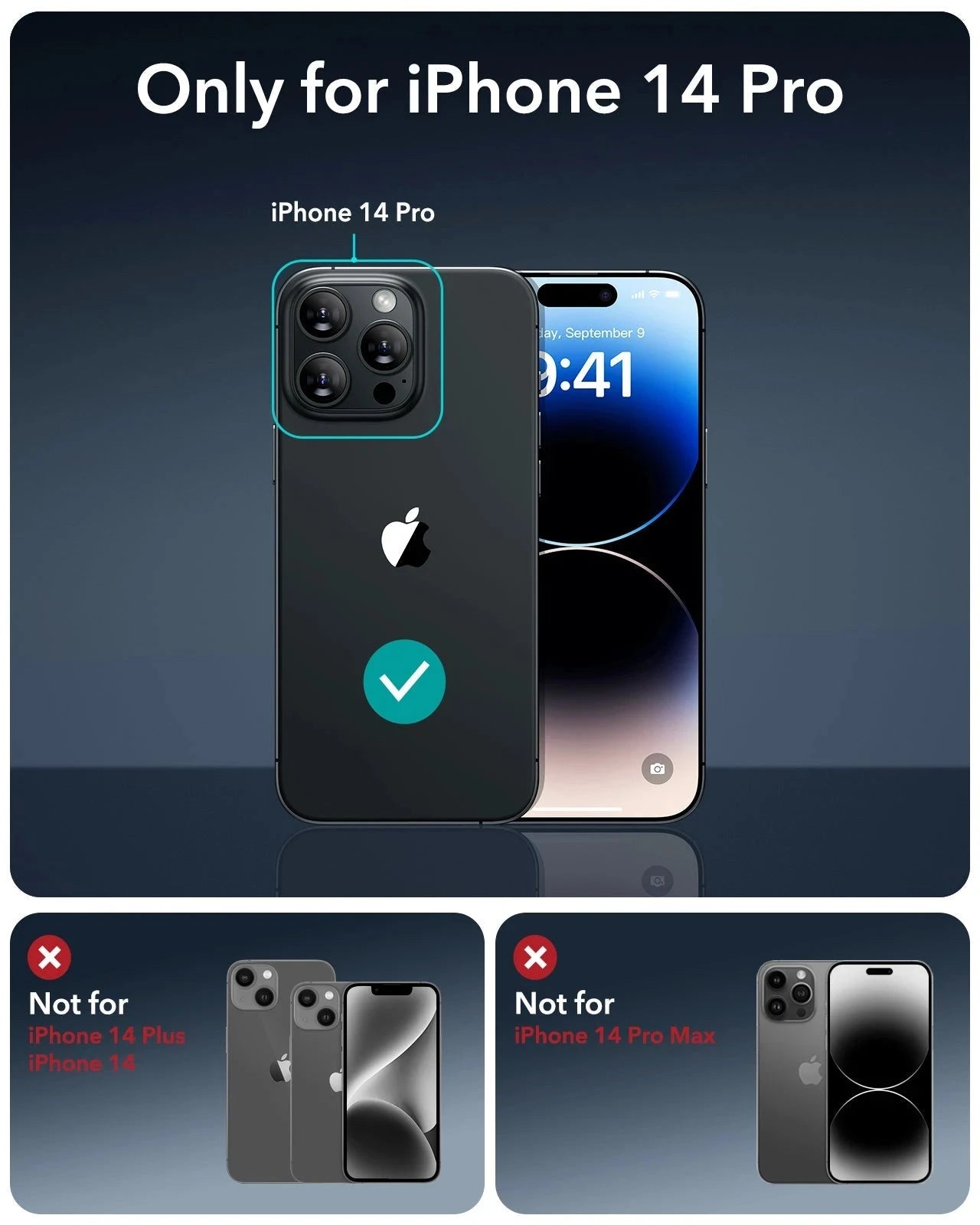 iPhone 14 Pro UltraFit Armorite Privacy Screen Protector - 3 Pack(复制) ESR ESR