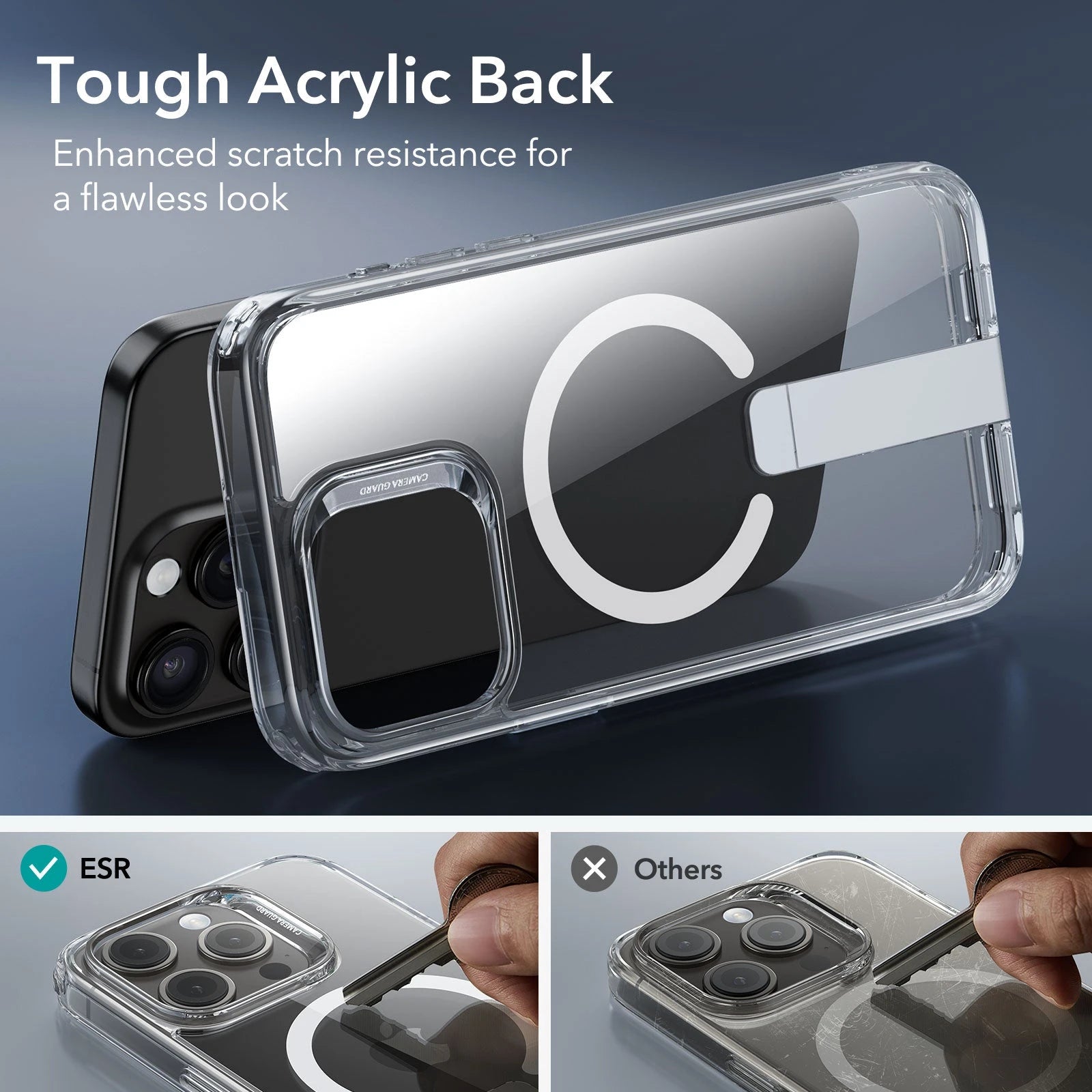 iPhone 15 Pro Max Boost Flickstand Case (HaloLock) - Clear ESR ESR