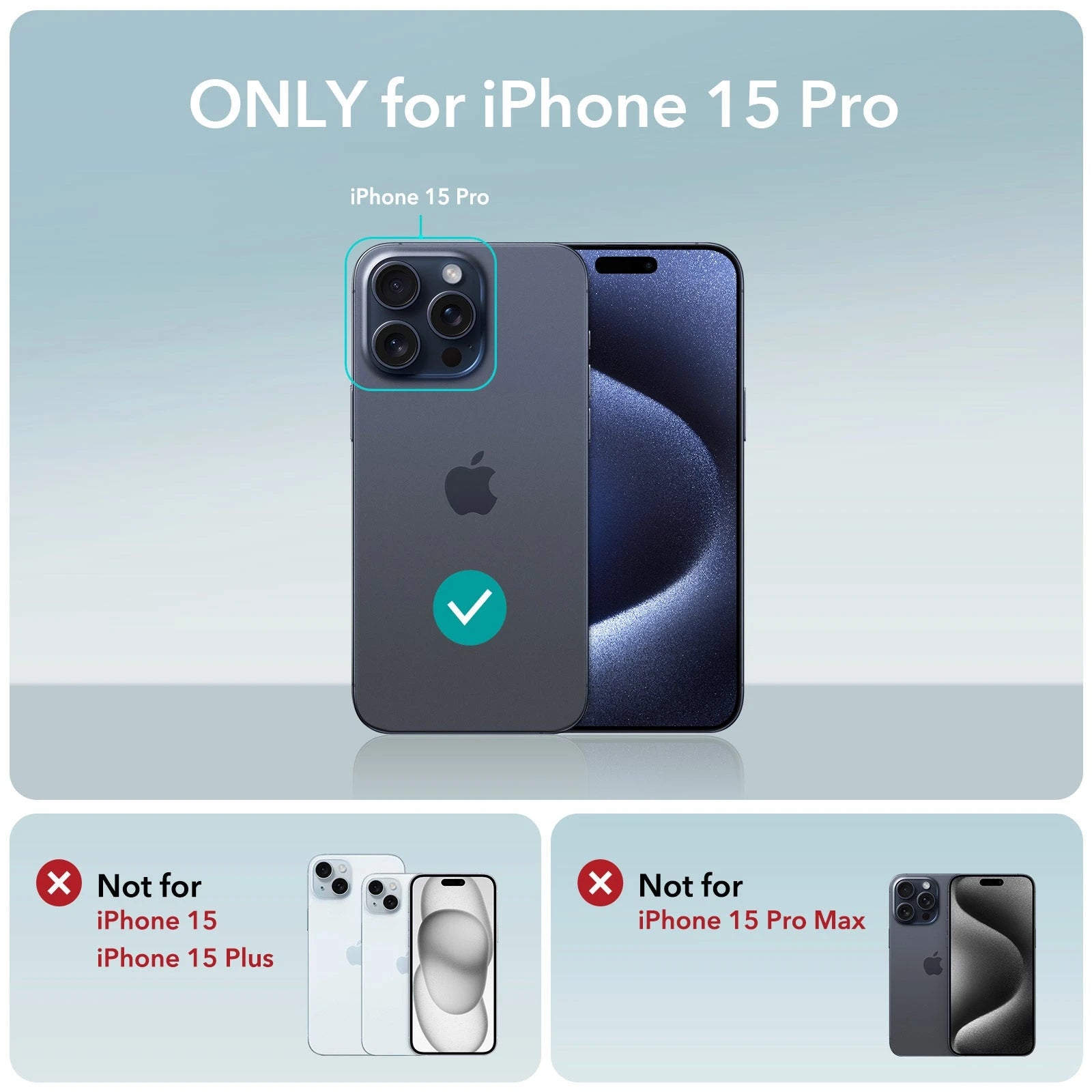 iPhone 15 Pro Cloud Soft Case with Stash Stand (HaloLock) - Dark Blue(复制) ESR ESR