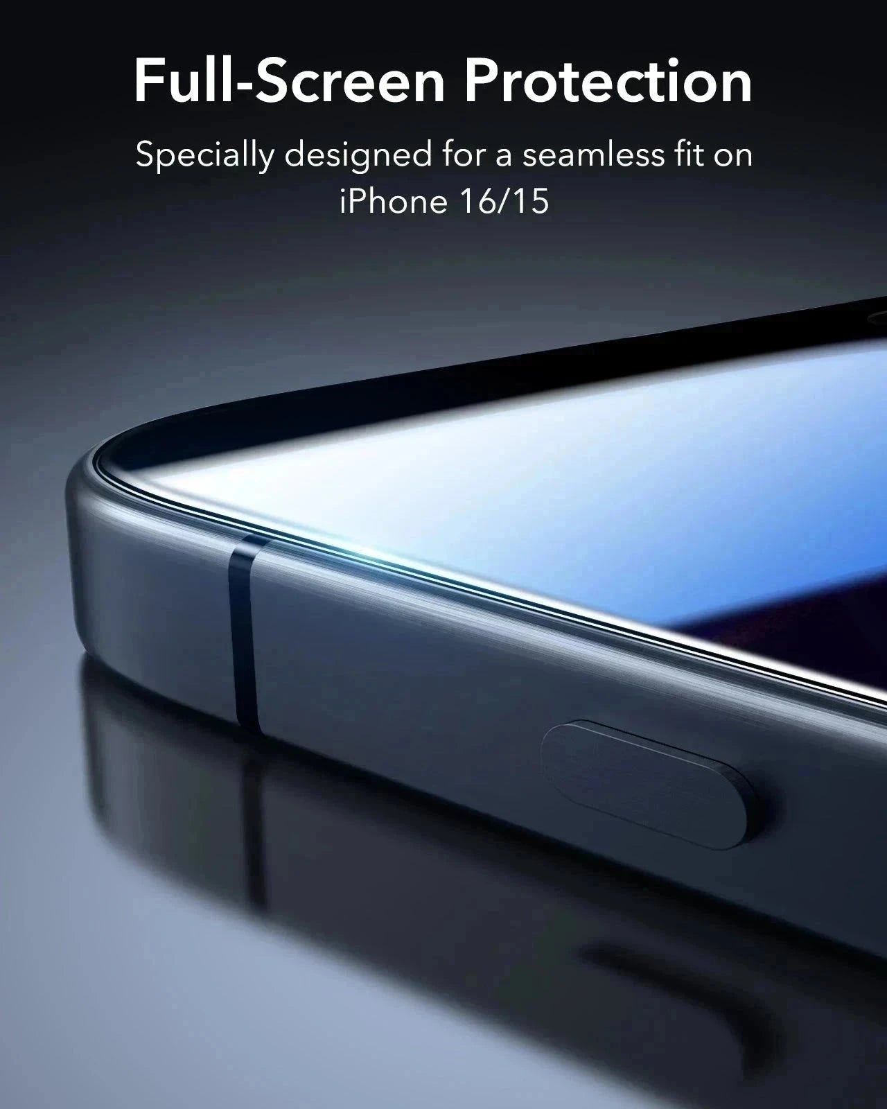 iPhone 16 Classic Hybrid Magnetic Case (Camera Control, Stash Stand) & Privacy Screen Protector Bundle - Clear ESR ESR