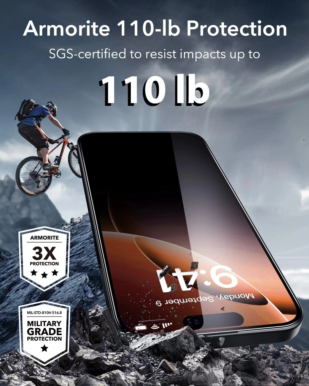 iPhone 16 Pro UltraFit Armorite Privacy Screen Protector - 3 Pack ESR ESR