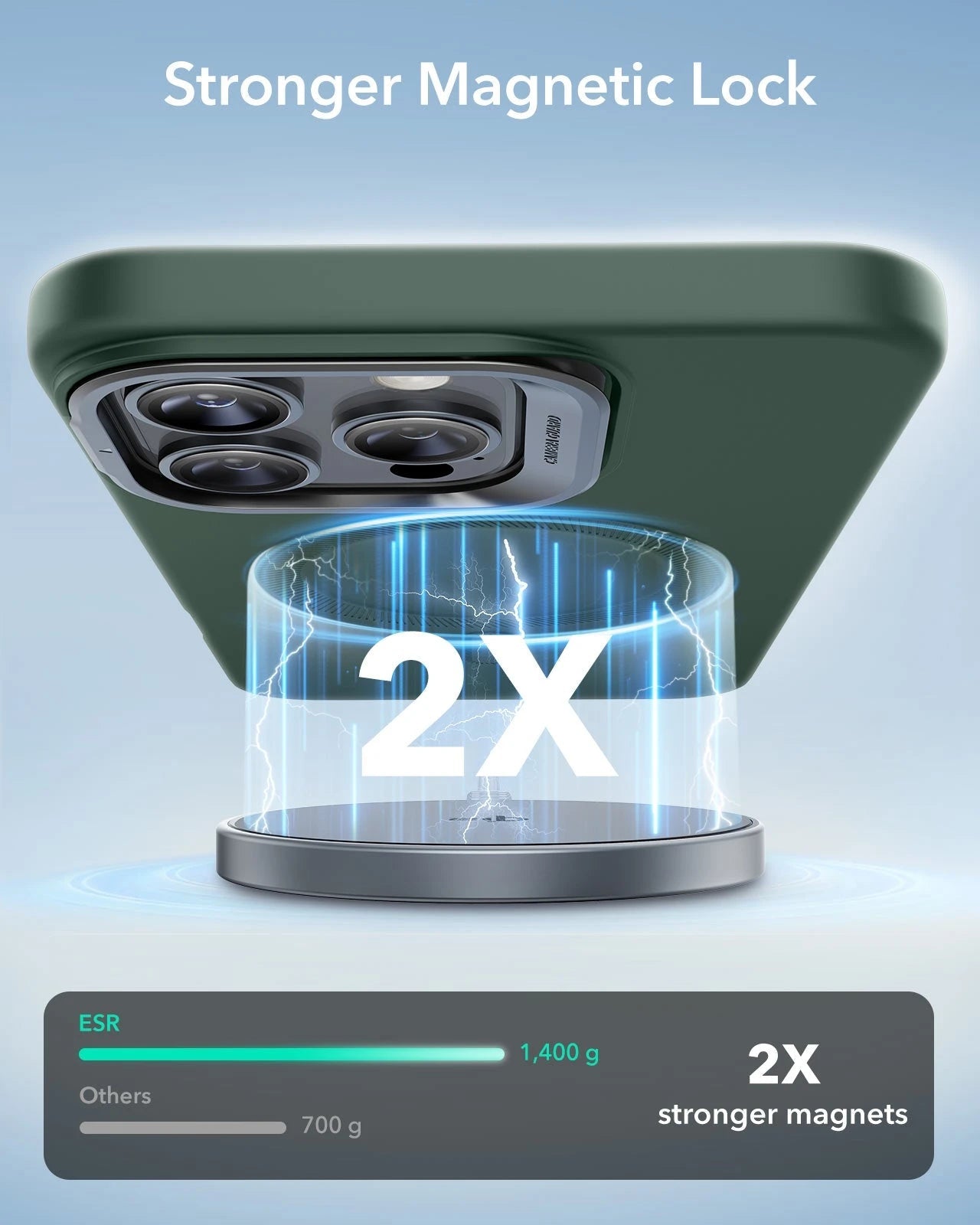 iPhone 16 Pro Cloud Soft Magnetic Case (Camera Control, Stash Stand) - Green ESR ESR