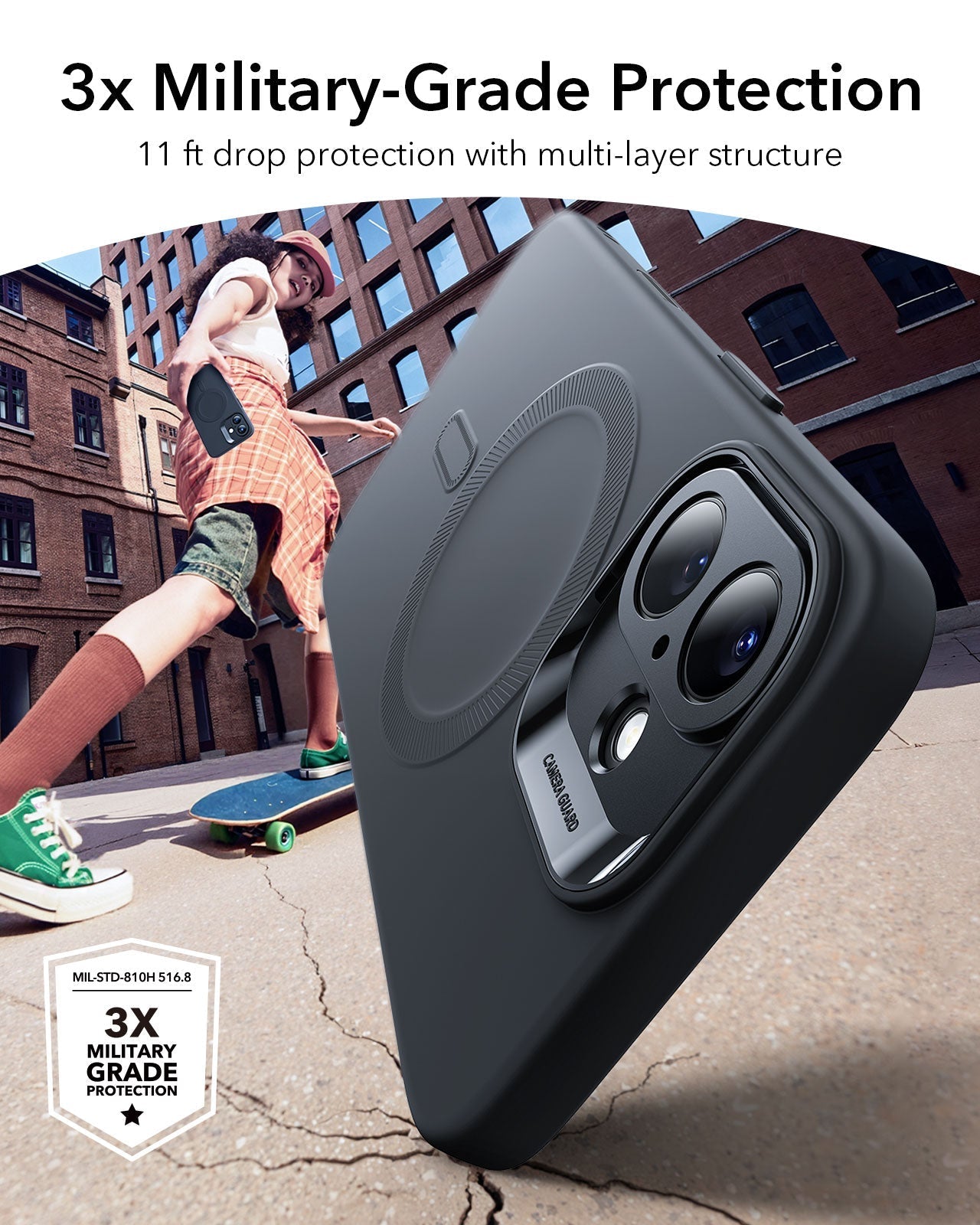 iPhone 16 Cloud Soft Magnetic Case (Camera Control) - Black ESR ESR