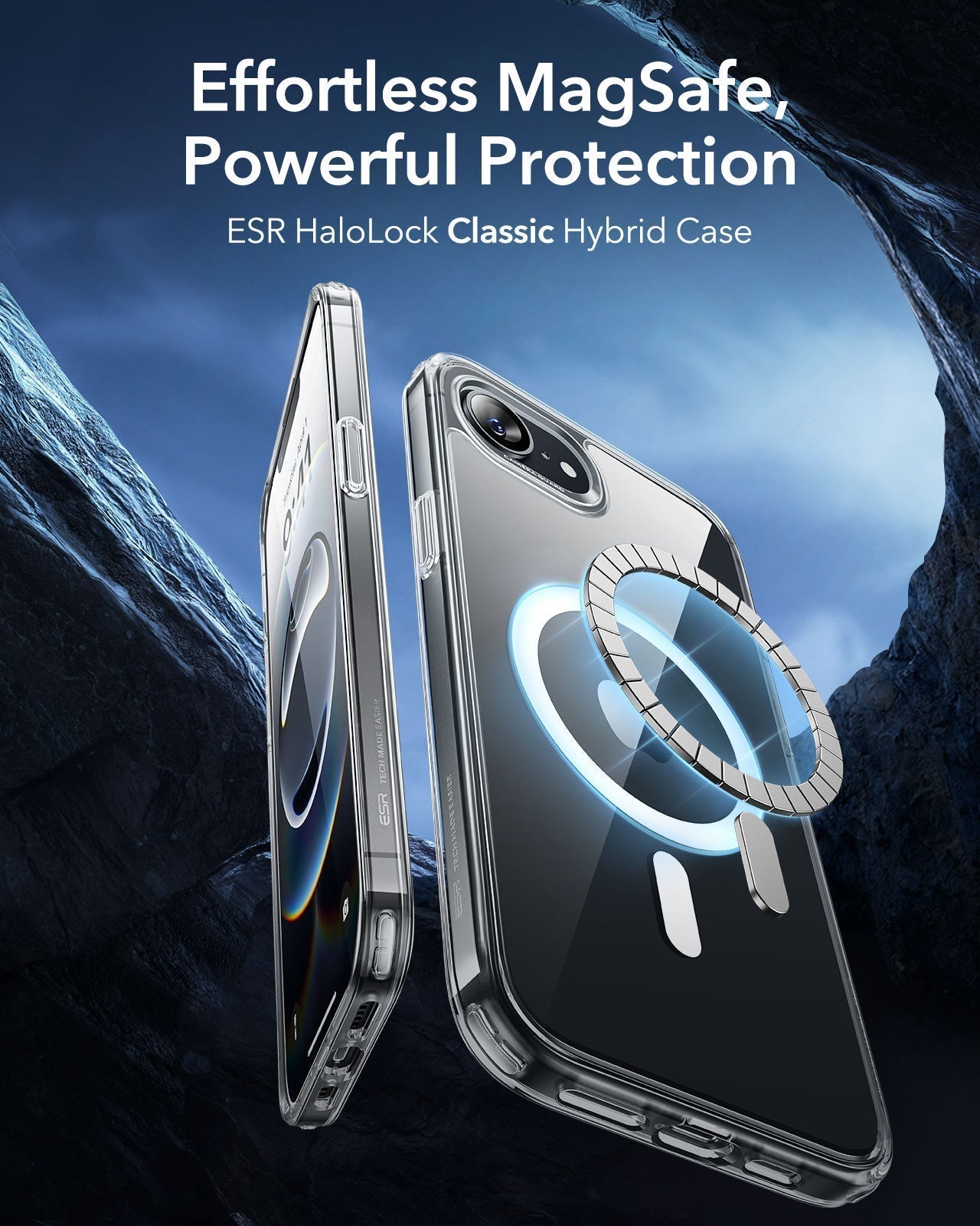 iPhone 16e HaloLock Classic Hybrid Case - Clear ESR ESR