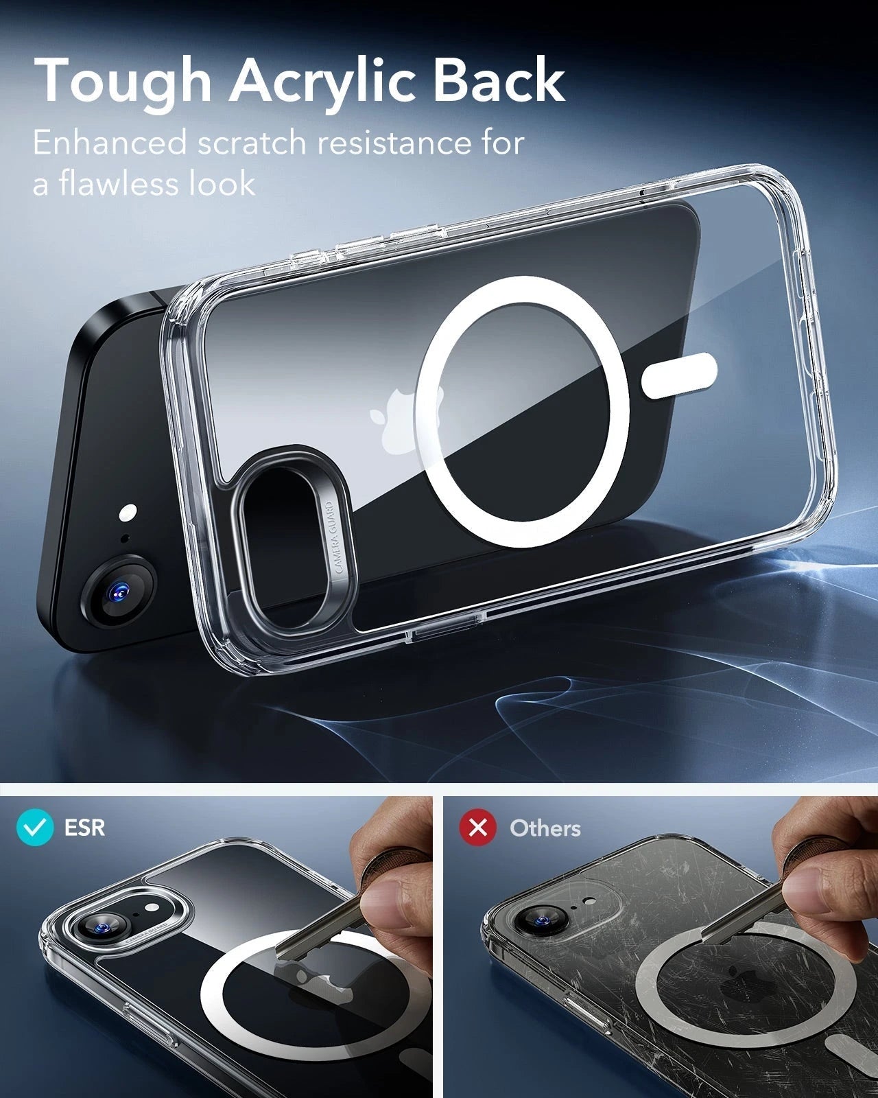 iPhone 16e HaloLock Classic Hybrid Case - Clear ESR ESR