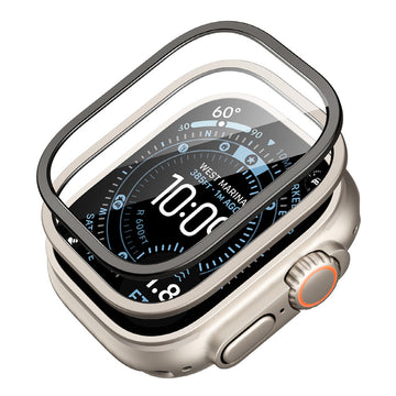 Apple Watch Ultra 4 Armorite Screen Protector (Bezel) - Titanium / Black