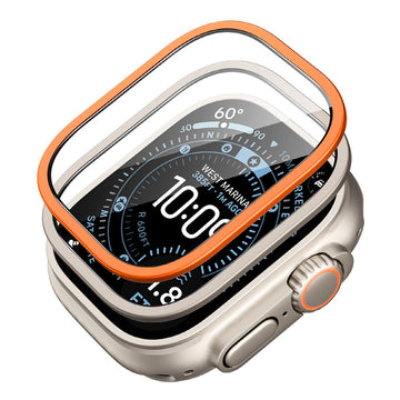 Apple Watch Ultra 4 Armorite Screen Protector (Bezel) - Titanium / Orange