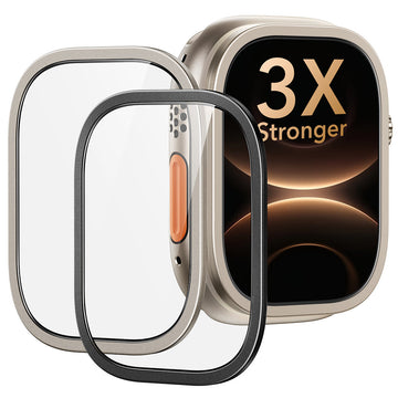 Apple Watch Ultra 3 Armorite® Pro Screen Protector (Bezel) - Titanium / Black