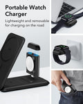 15W 3-in-1 Travel Wireless Charging Set - Black - UK Plug ESR ESR