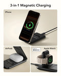 15W 3-in-1 Travel Wireless Charging Set - Black - EU Plug ESR ESR