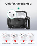 25W CryoBoost Foldable 3-in-1 Magnetic Charger and AirPods Pro 3 Cyber FlickLock Case Bundle– EU Plug-Black ESR ESR