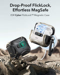 25W CryoBoost Foldable 3-in-1 Magnetic Charger and AirPods Pro 3 Cyber FlickLock Case Bundle– EU Plug-Black ESR ESR