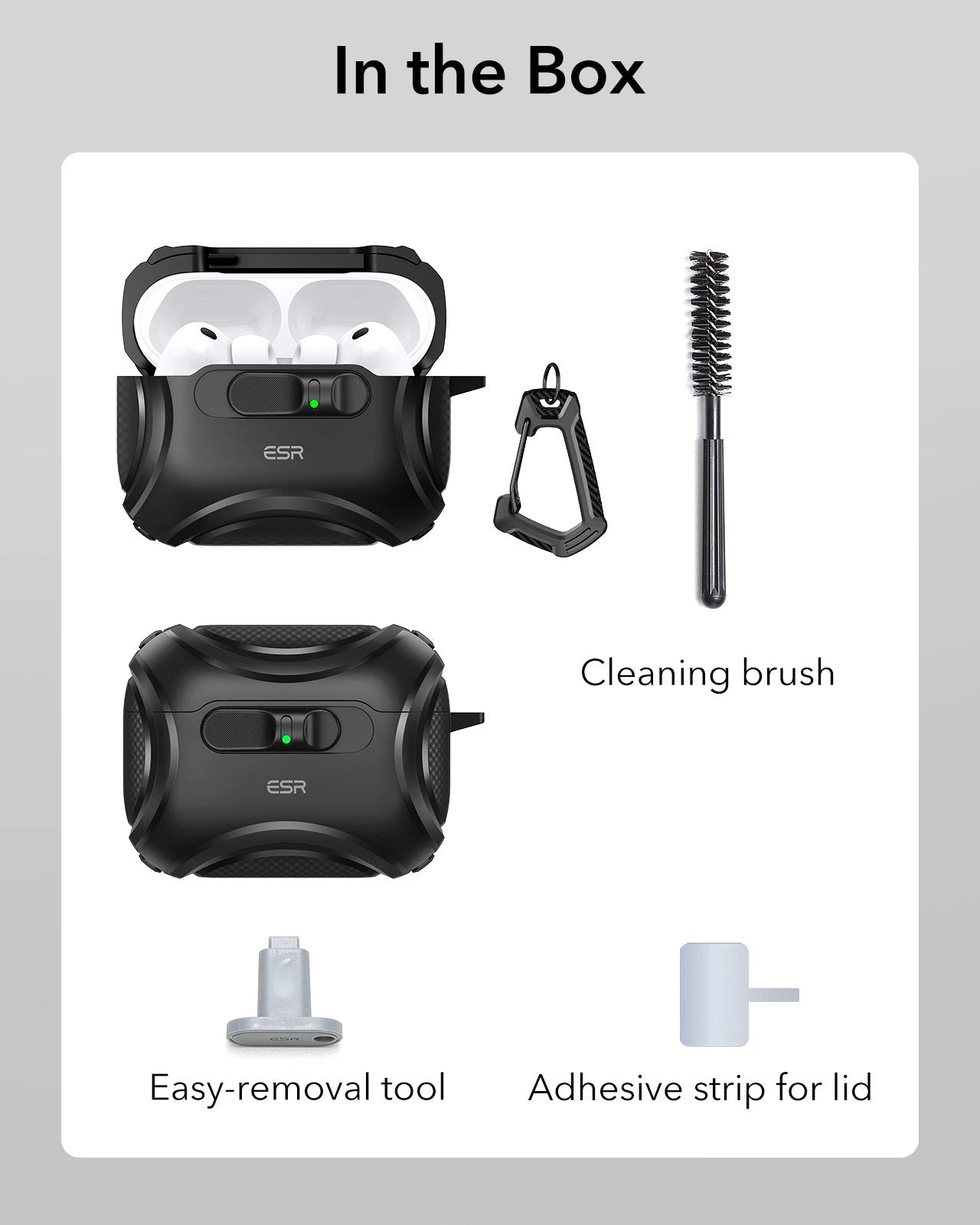 25W CryoBoost Foldable 3-in-1 Magnetic Charger and AirPods Pro 3 Cyber FlickLock Case Bundle– EU Plug-Black ESR ESR