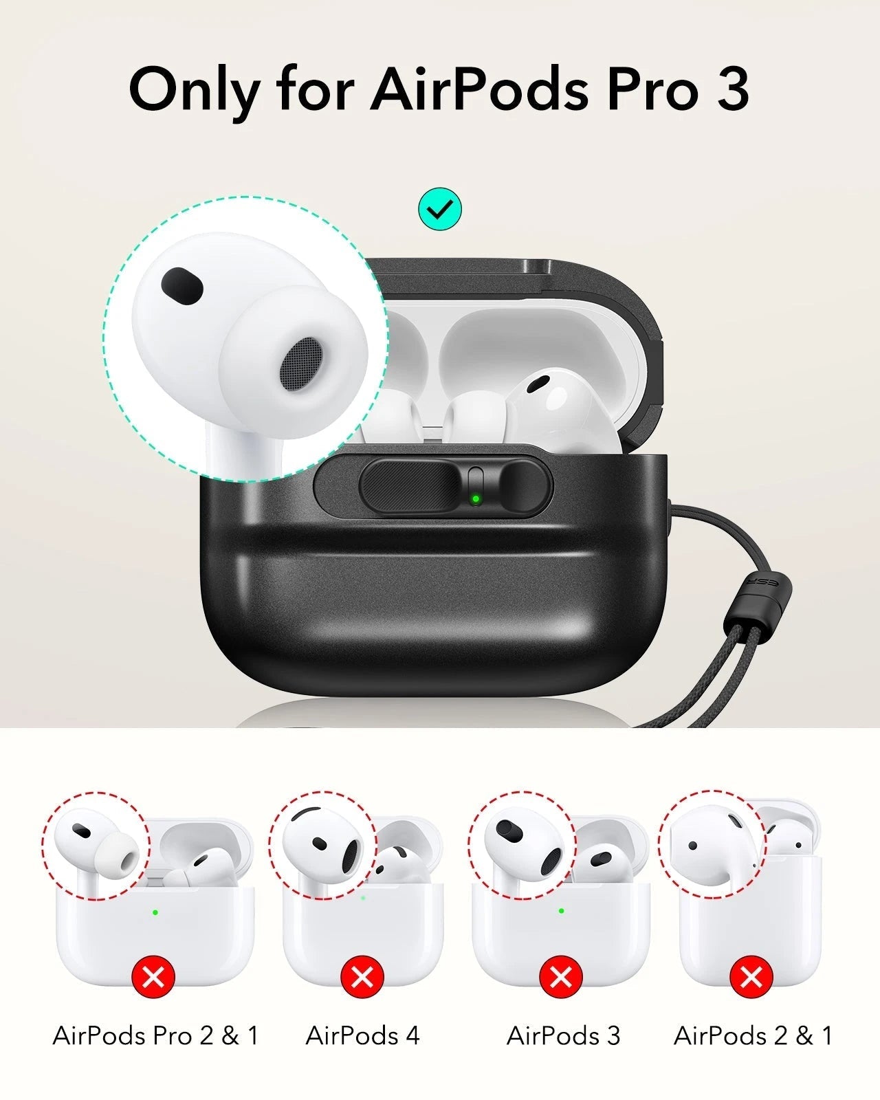 25W CryoBoost Foldable 3-in-1 Magnetic Charger and AirPods Pro 3 Pulse FlickLock Case Bundle – EU Plug-Black ESR ESR