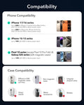 25W CryoBoost Foldable 3-in-1 Magnetic Charger and Car Charger (Air Vent)  Bundle– EU Plug-Black ESR ESR