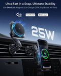 25W CryoBoost Foldable 3-in-1 Magnetic Charger and Car Charger (Air Vent)  Bundle– EU Plug-Black ESR ESR