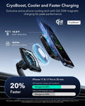 25W CryoBoost Foldable 3-in-1 Magnetic Charger and Car Charger (Air Vent)  Bundle– EU Plug-Black ESR ESR