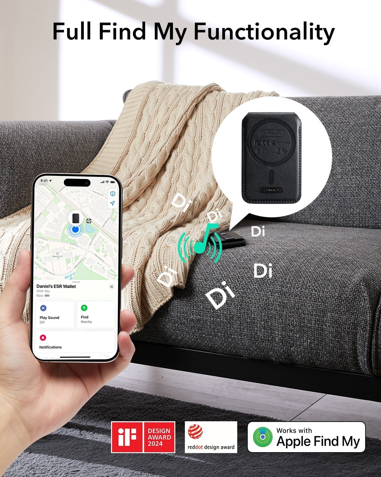 25W CryoBoost Foldable 3-in-1 Magnetic Charger and Wallet Stand Bundle - EU Plug-Black ESR ESR