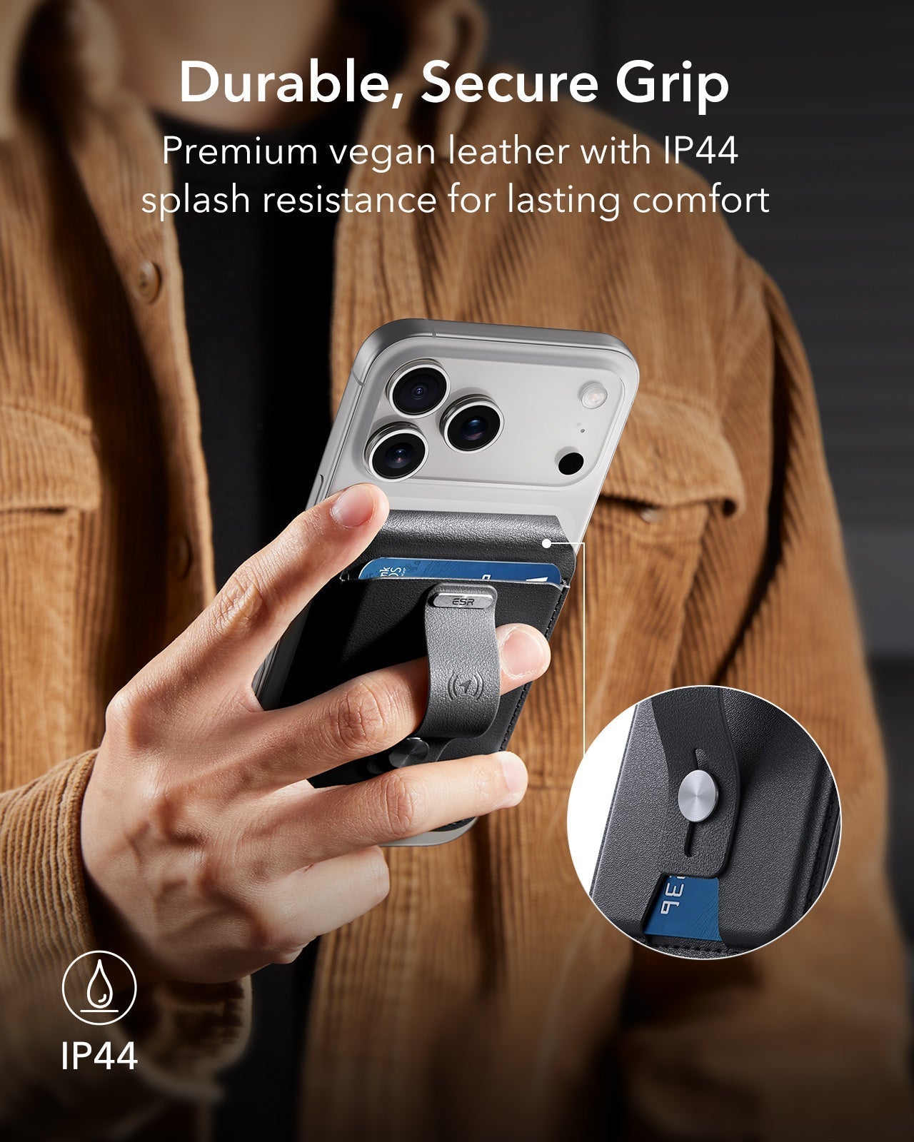 25W CryoBoost Foldable 3-in-1 Magnetic Charger and Wallet Stand Bundle - EU Plug-Black ESR ESR