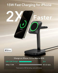 3-in-1 Magnetic Charging Station (15W) - Black - UK PLUG ESR ESR
