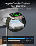 3-in-1 Watch Wireless Charging Set (HaloLock) - White - UK-Plug ESR ESR