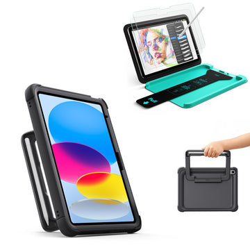 iPad 11" (A16) 2025 Kids Write & Protect Bundle - Black
