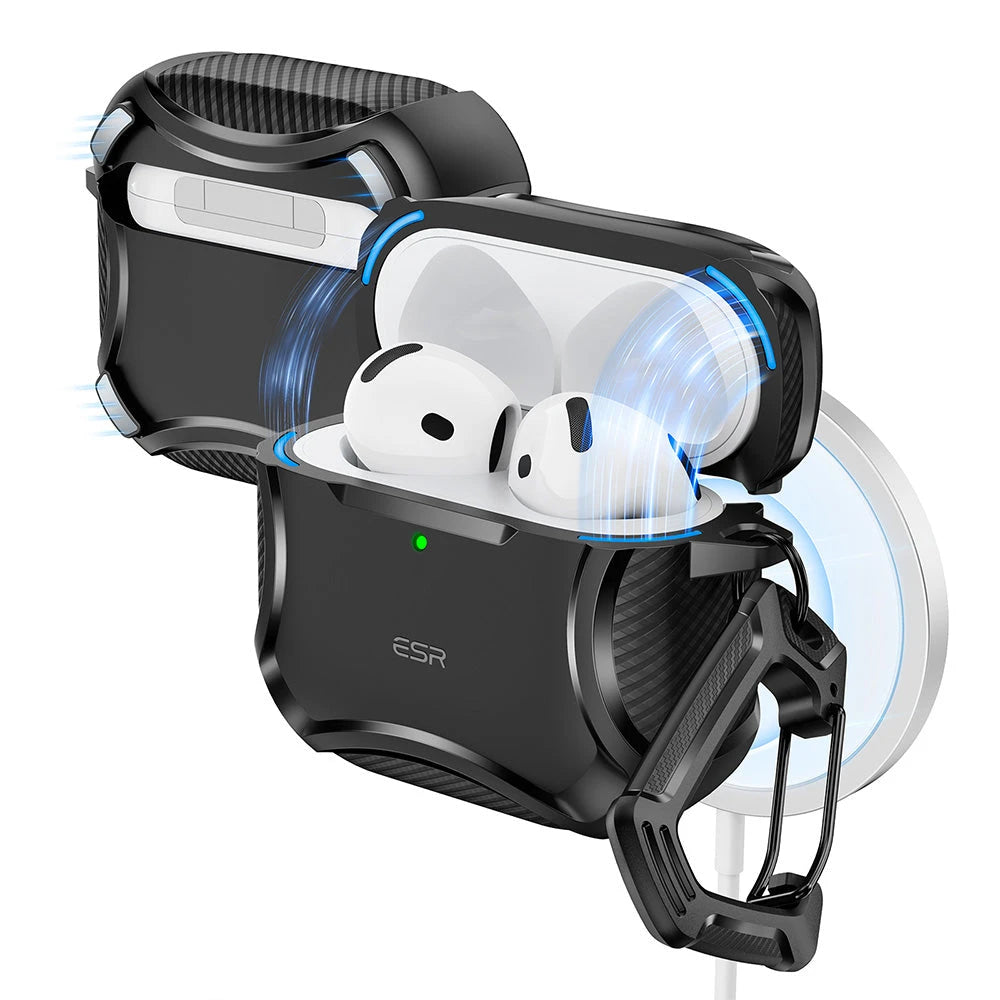 AirPods 5 Cyber Tough Magnetic Case - Black ESR ESR