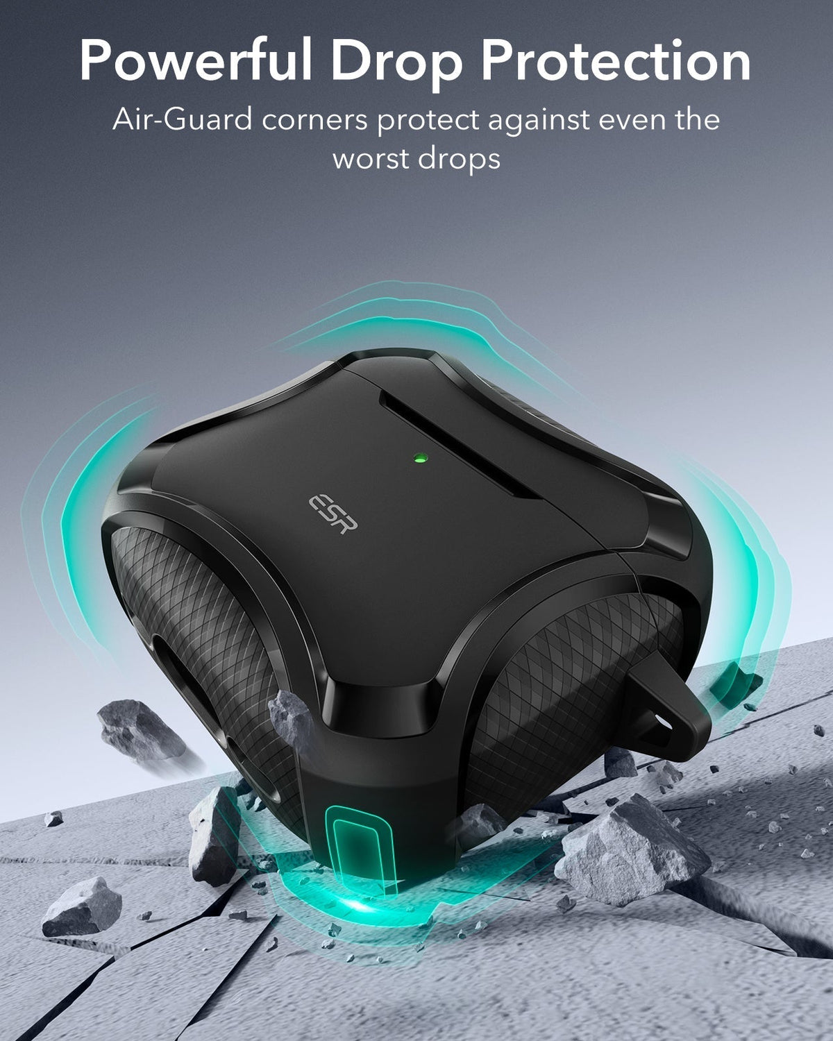 AirPods 5 Cyber Tough Magnetic Case - Black ESR ESR