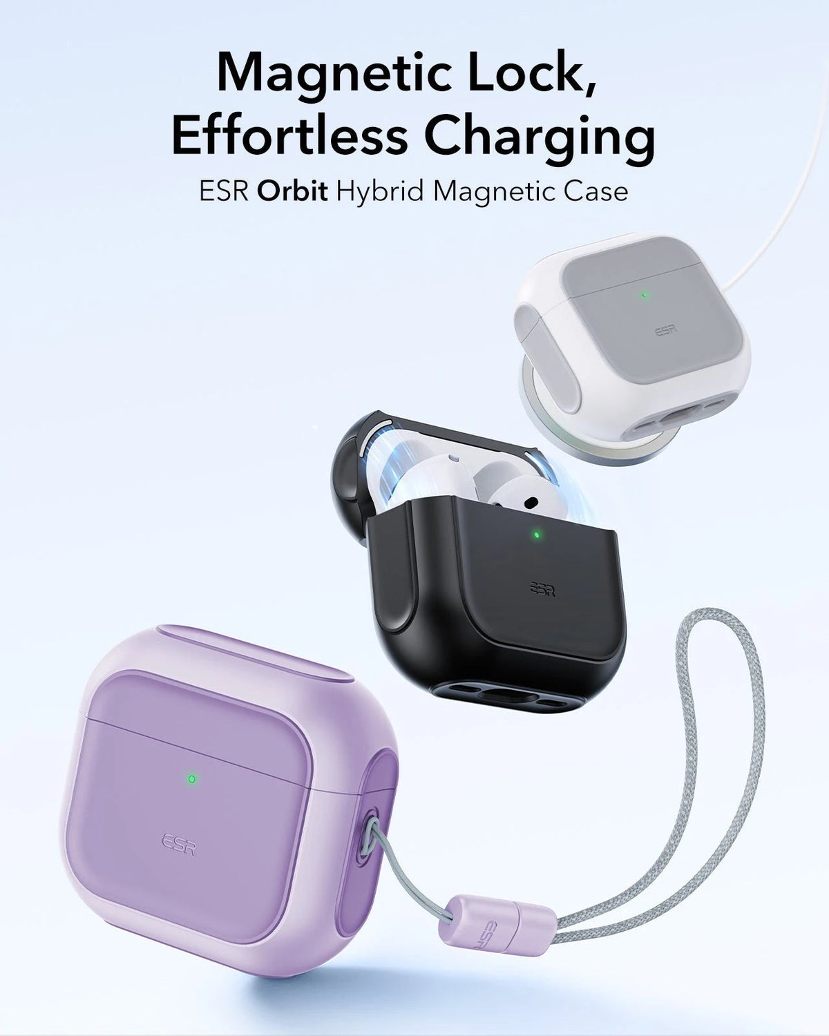 AirPods 5 Orbit Hybrid Magnetic Case - Purple ESR ESR