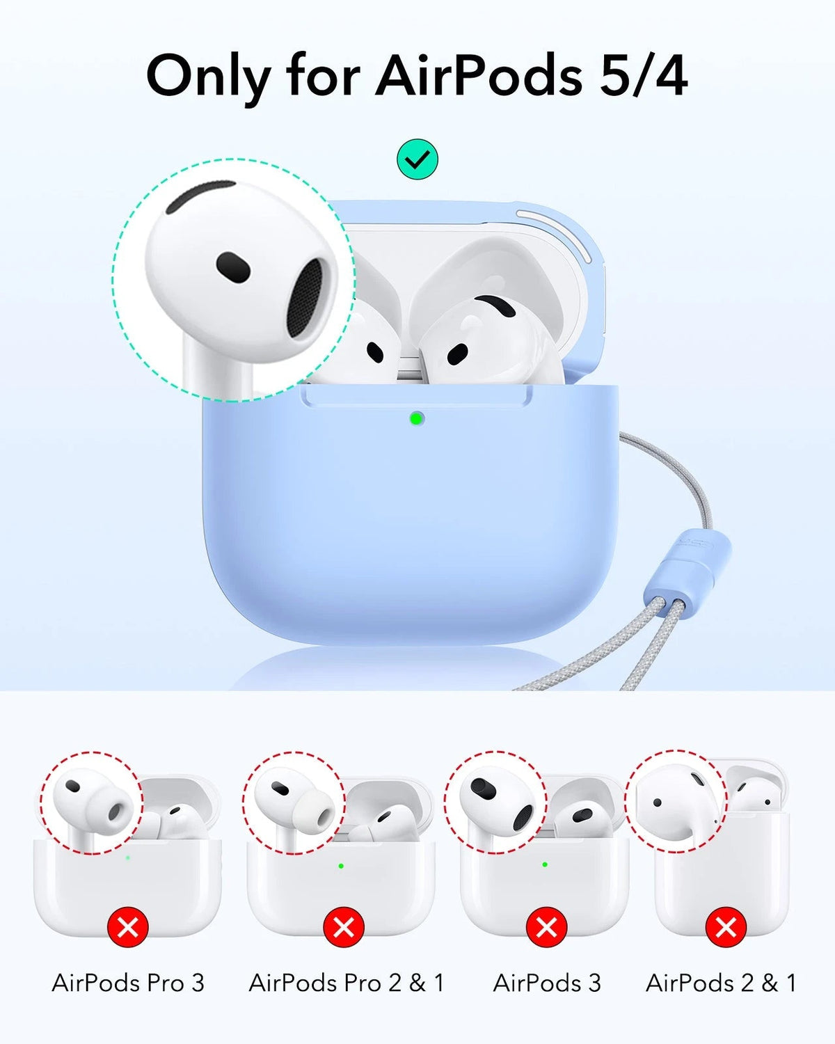 AirPods 5 Pulse Lite Magnetic Case - Light Blue ESR ESR
