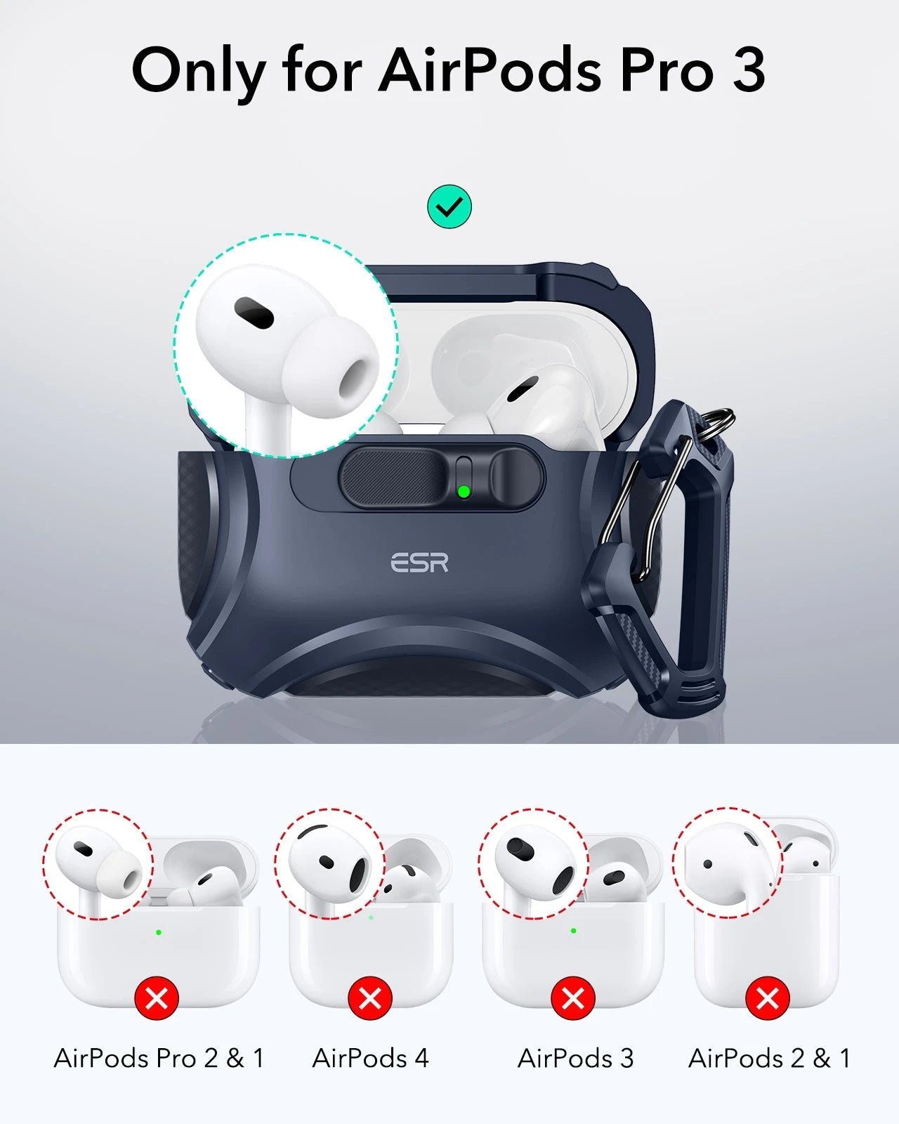 Cyber FlickLock Charging Case for AirPods Pro 3 