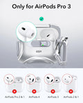 Cyber FlickLock Charging Case for AirPods Pro 3 Gray