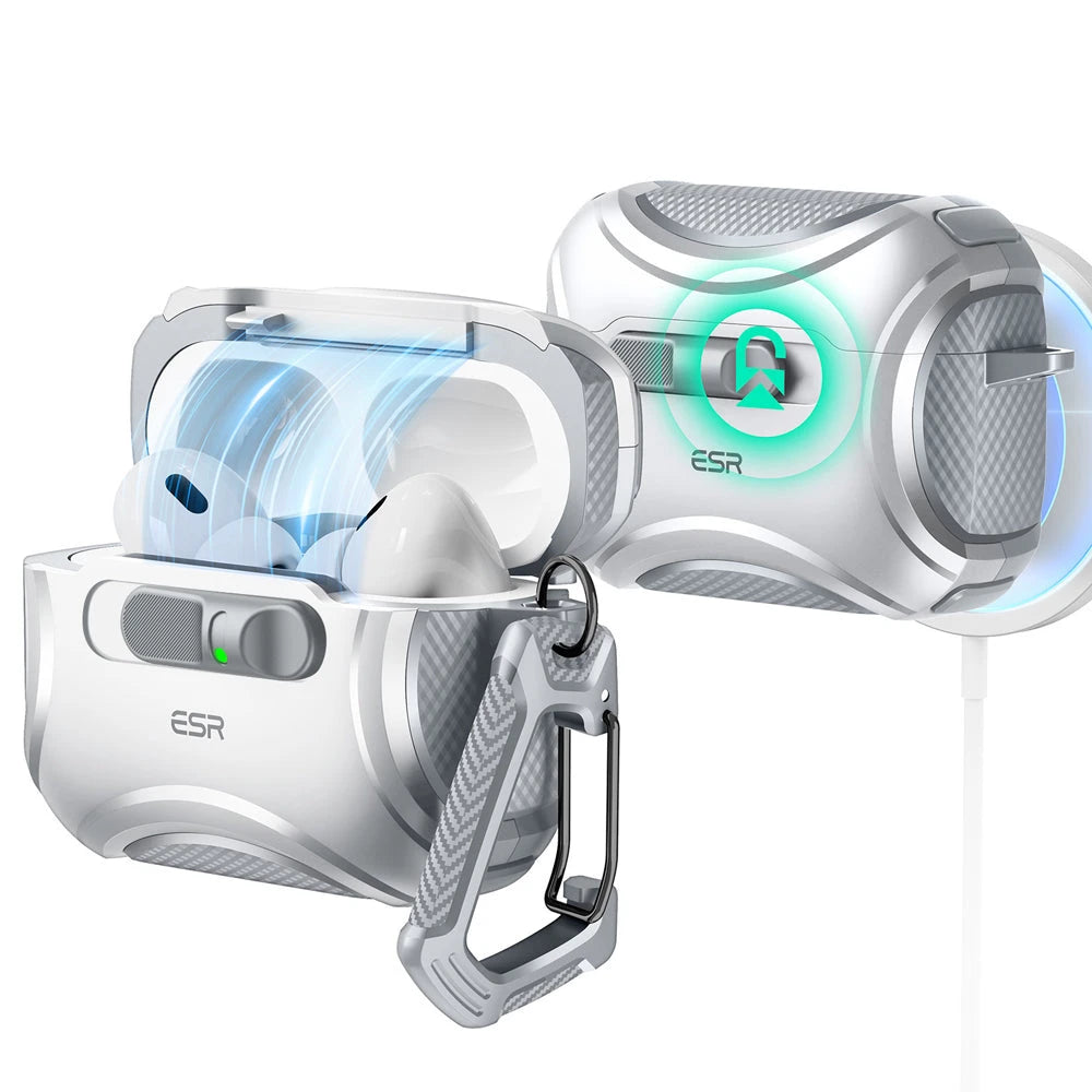 AirPods Pro 3 Cyber FlickLock Charging Case Gray