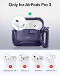 Cyber FlickLock Charging Case for AirPods Pro 3 Purple