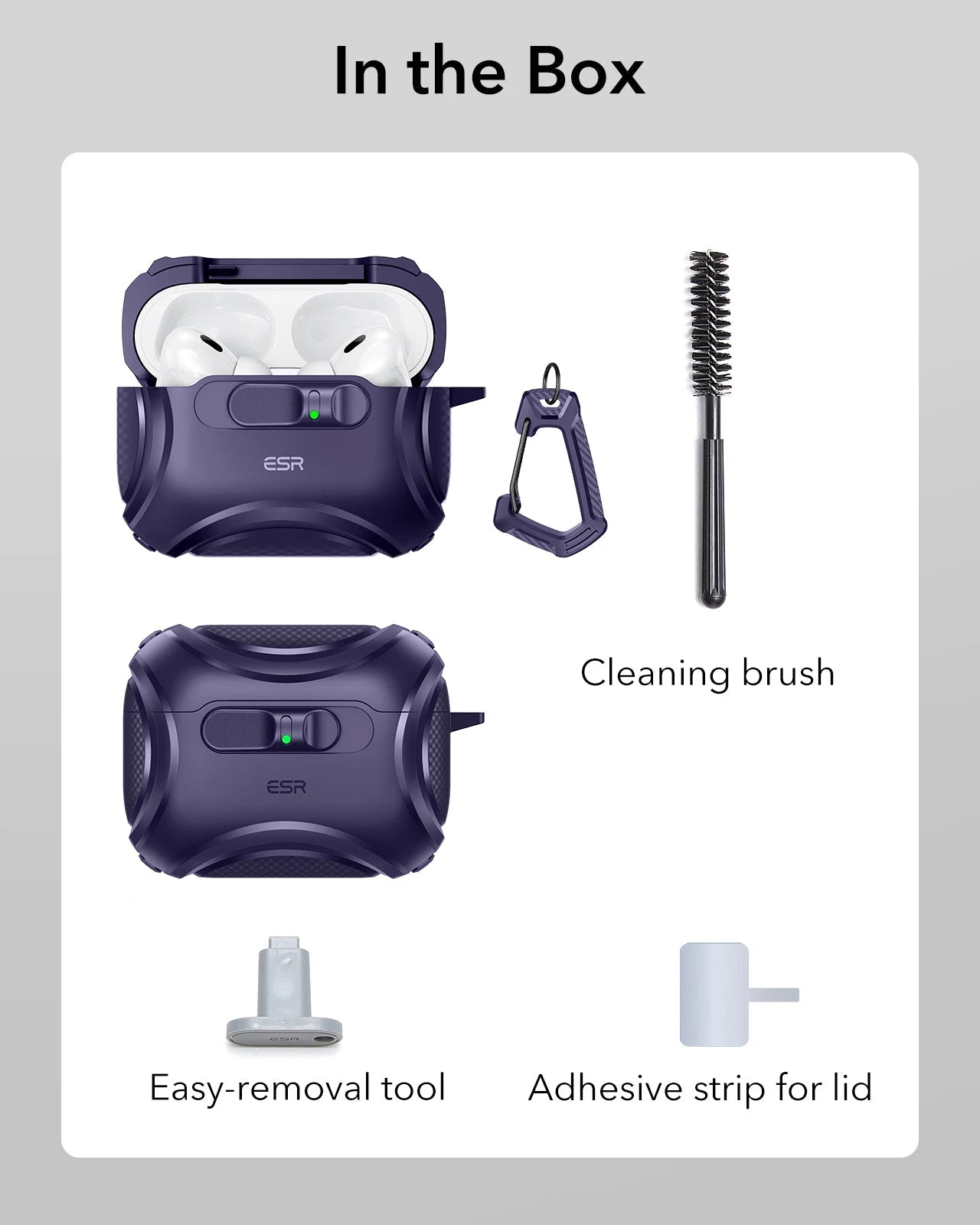ESR AirPods Pro 3 Cyber FlickLock Charging Case Purple