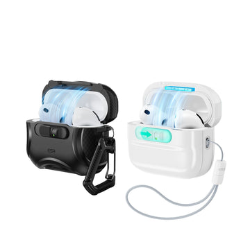 AirPods Pro 3 Dual Style Security Lock Bundle - Black & White