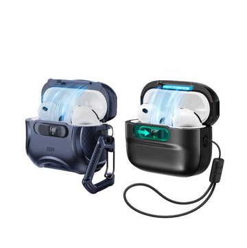 AirPods Pro 3 Dual Style Security Lock Bundle - Navy Blue & Black ESR ESR