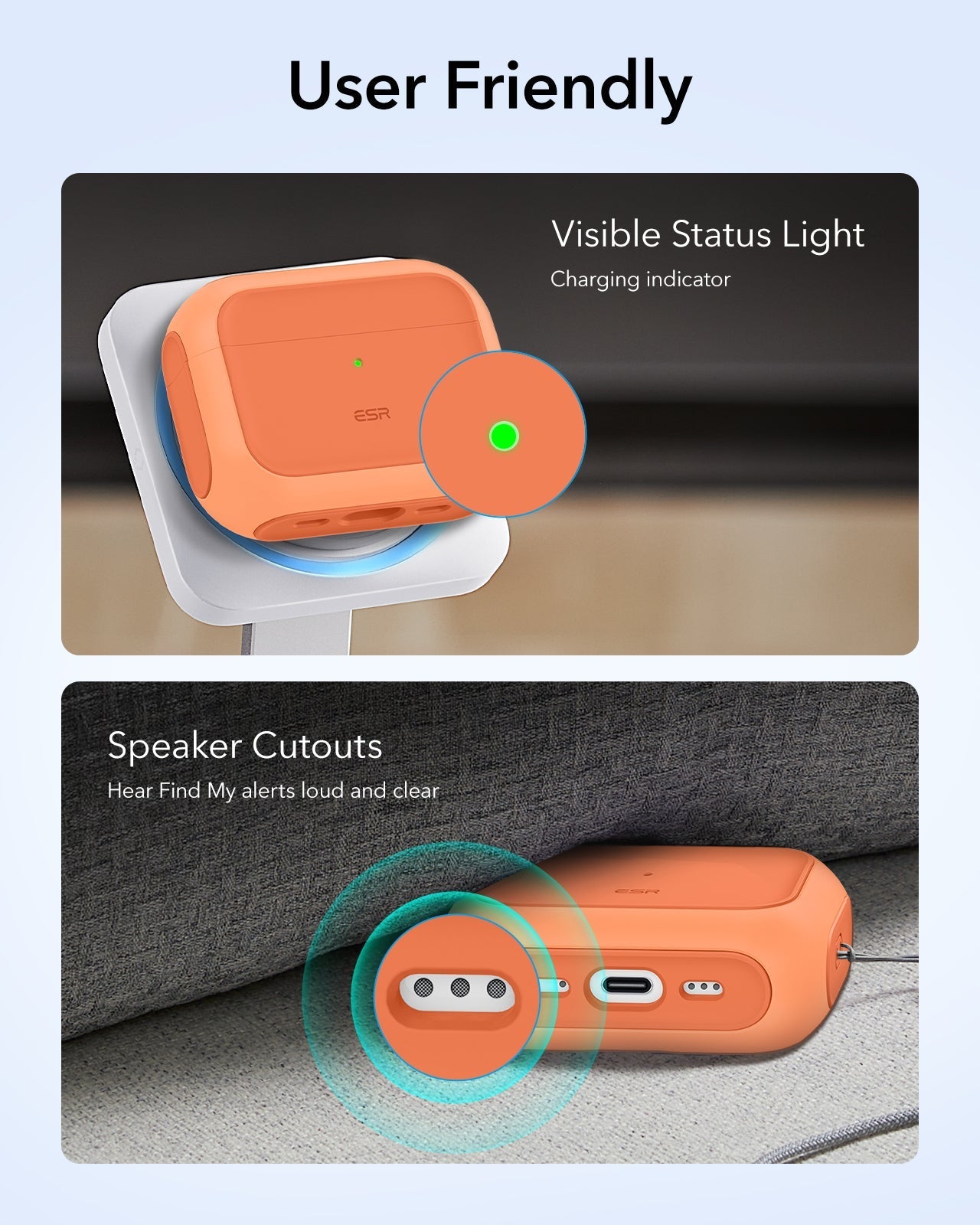 AirPods Pro 3 Oribt Hybird Magnetic Case - Orange