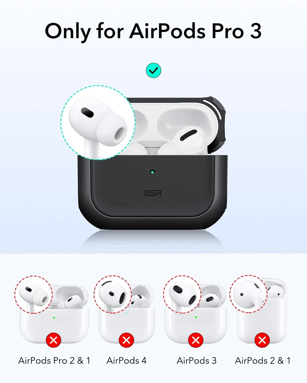 AirPods Pro 3 Oribt Hybird Magnetic Case - Black ESR ESR