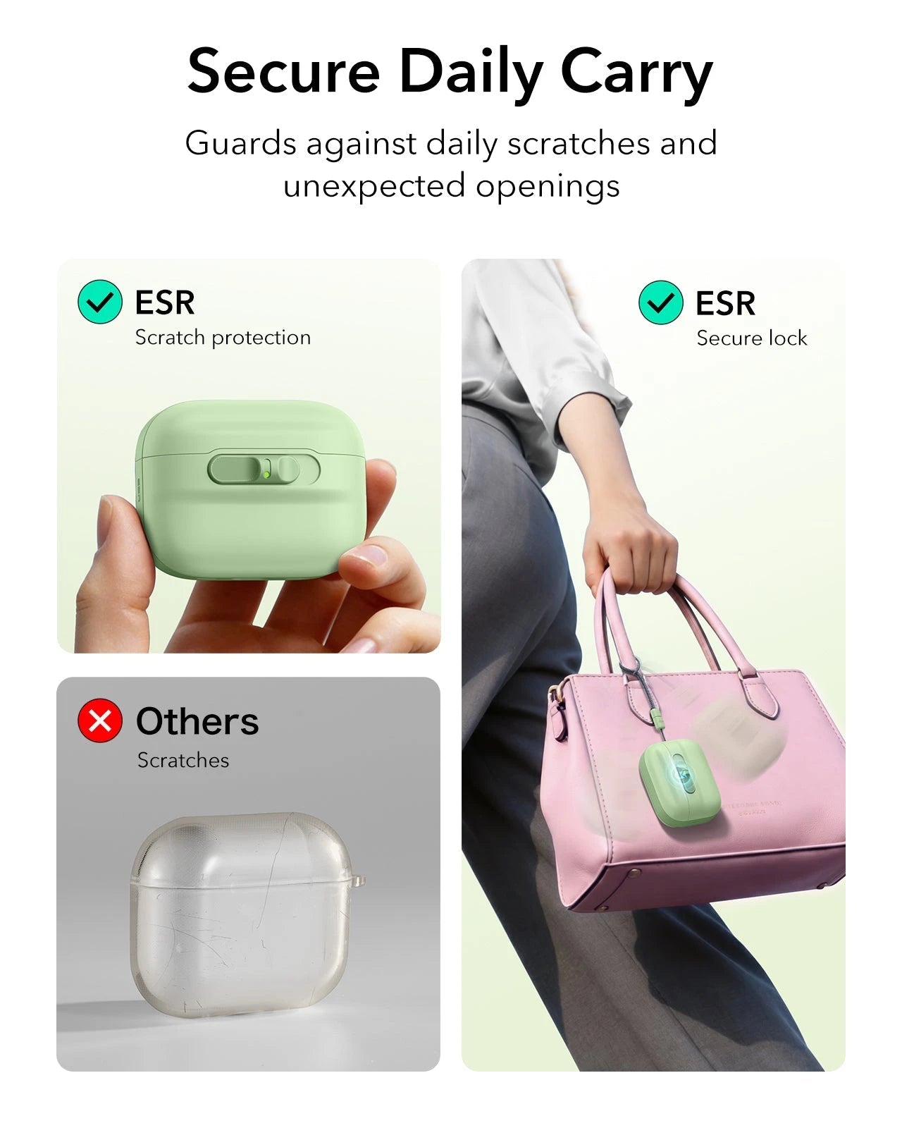 AirPods Pro 3 Pulse FlickLock Magnetic Case - Light Green ESR ESR