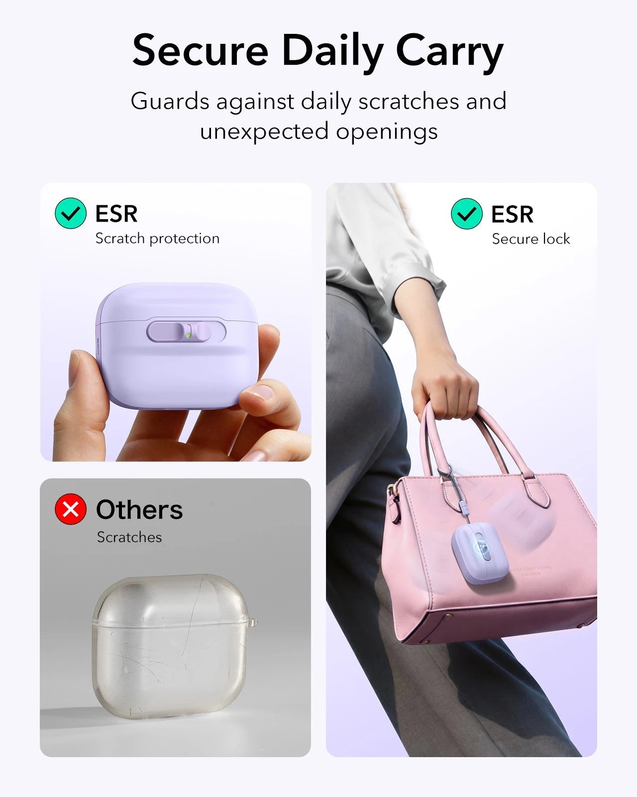 AirPods Pro 3 Pulse FlickLock Magnetic Case - Purple ESR ESR